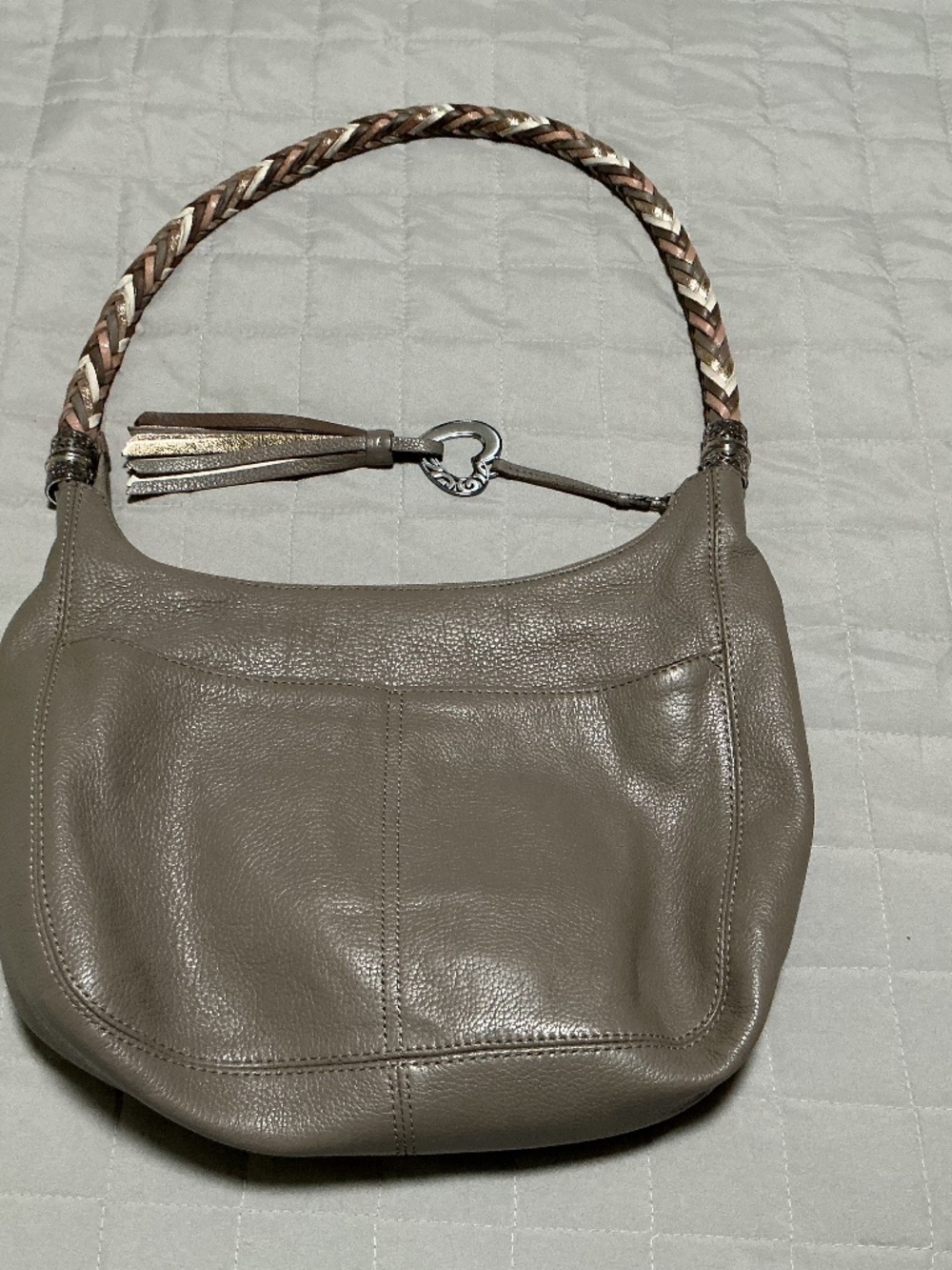 Brighton Barbados Ziptop Hobo Shoulder Bag